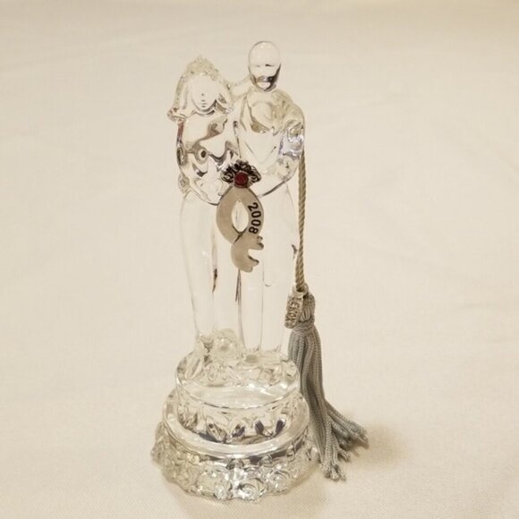 EUC Lenox bride and groom 2008 crystal Christmas ornament in original box - Picture 16 of 16